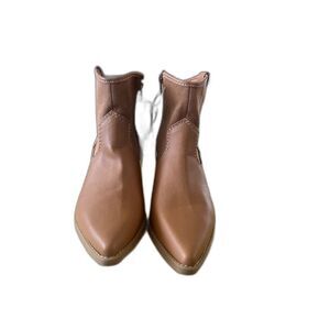 Universal Thread Brown Faux Leather Cowboy Ankle Boots